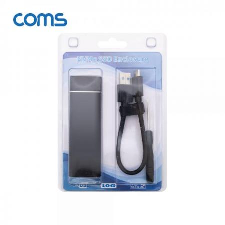 디바이스마트,컴퓨터/모바일/가전 > 저장장치 > 외장케이스 > 도킹스테이션/파우치,Coms,Type C to M.2 NVMe SSD 외장케이스 [HB734],Coms Type C to M.2 NVMe SSD 외장케이스