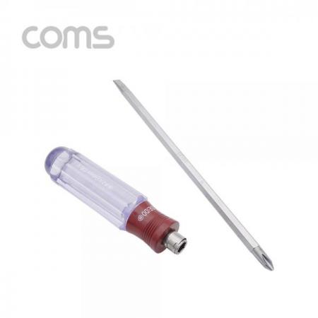 디바이스마트,수공구/전자공구/전동공구 > 작업공구 > 드라이버류 > 정밀드라이버,Coms,드라이버 아크릴(중) 6X6형/+ - / 양날 6X6형(중) 150mm [T0400],Coms 드라이버 아크릴(중) 6X6형/+ - / 양날 6X6형(중) 150mm