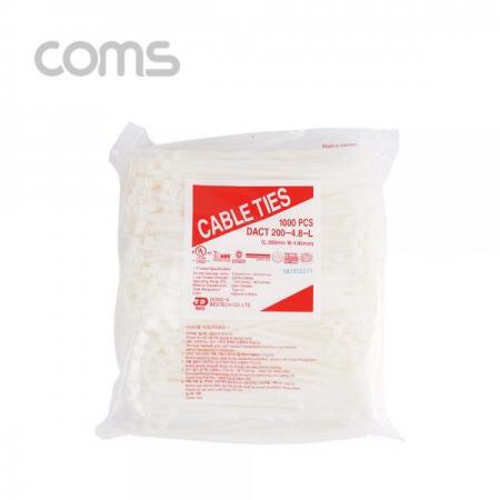 디바이스마트,컴퓨터/모바일/가전 > 네트워크/케이블/컨버터/IOT > 네트워크 자재/공구/타이 > 케이블타이/몰드,Coms,케이블 타이(1봉)대 흰색 - 동아 200*4.8mm, 1000PCS [T3272],Coms 케이블 타이(1봉)대 흰색 - 동아 200*4.8mm/ 1000PCS