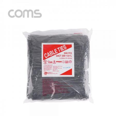 디바이스마트,컴퓨터/모바일/가전 > 네트워크/케이블/컨버터/IOT > 네트워크 자재/공구/타이 > 케이블타이/몰드,Coms,케이블 타이(1봉)대 검정 - 동아 200*4.8mm, 1000PCS [T2850],Coms 케이블 타이(1봉)대 검정 - 동아 200*4.8mm/ 1000PCS