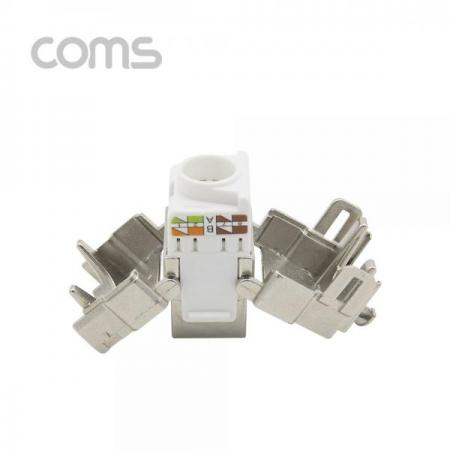 디바이스마트,컴퓨터/모바일/가전 > 네트워크/케이블/컨버터/IOT > 네트워크 자재/공구/타이 > 네트워크 자재,Coms,키스톤잭- CAT6 (Metal), 커플러형/ 메탈 하우징 [BB084],Coms 키스톤잭- CAT6 (Metal)/ 커플러형/ 메탈 하우징