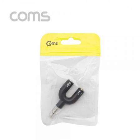 디바이스마트,케이블/전선 > 영상/음향 케이블 > 스테레오/RCA 케이블,Coms,스테레오 젠더 Y형(3.5 M/F*2) Black - ST 4극 M/ST F*2 [BT107],Coms 스테레오 젠더 Y형(3.5 M/F*2) Black - ST 4극 M/ST F*2