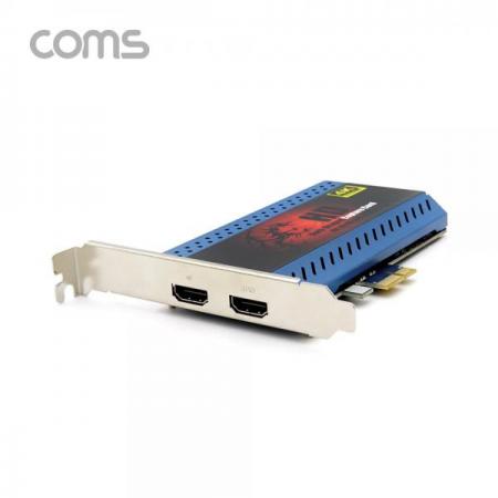 디바이스마트,컴퓨터/모바일/가전 > CCTV/프로젝터/영상장비 > TV카드/영상편집 > 영상편집,Coms,HDMI 캡쳐(PCI E) / UHD 4K2K 입력지원 / 1080P@60Hz / HDMI IN / HDMI OUT [CT719],Coms HDMI 캡쳐(PCI E) / UHD 4K2K 입력지원 / 1080P@60Hz / HDMI IN / HDMI OUT