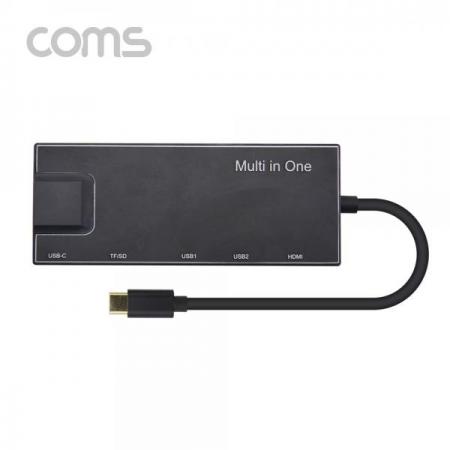 디바이스마트,컴퓨터/모바일/가전 > 네트워크/케이블/컨버터/IOT > 리피터/젠더/전원 케이블 > 컨버터,Coms,USB 3.1 Type-C 멀티 컨버터 / 7 in 1 / 도킹 (HDMI, USB 3.0, 카드리더, PD) [FW764],Coms USB 3.1 Type-C 멀티 컨버터 / 7 in 1 / 도킹 (HDMI/ USB 3.0/ 카드리더/ PD)