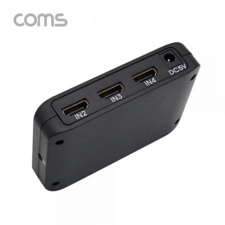 디바이스마트,컴퓨터/모바일/가전 > 네트워크/케이블/컨버터/IOT > KVM스위치/분배기/선택기 > 모니터 선택/분배/확장기,Coms,HDMI 선택기(5:1) 4K / HDMI 2.0 / 리모콘 [FW762],Coms HDMI 선택기(5:1) 4K / HDMI 2.0 / 리모콘