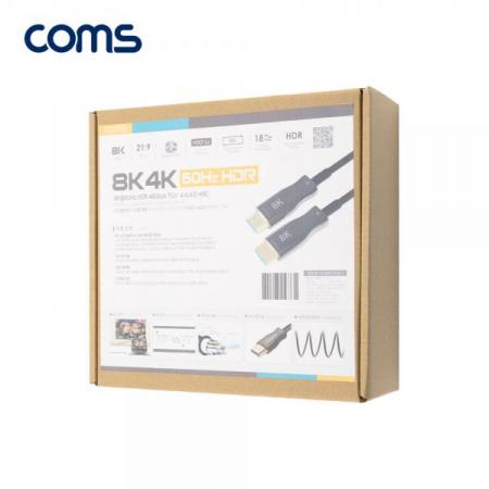 디바이스마트,케이블/전선 > 영상/음향 케이블 > HDMI 케이블,Coms,HDMI 2.1 AOC 리피터 광케이블 15M / 8K@60Hz, 최대4K@120Hz [CB773],Coms HDMI 2.1 AOC 리피터 광케이블 15M / 8K@60Hz/ 최대4K@120Hz