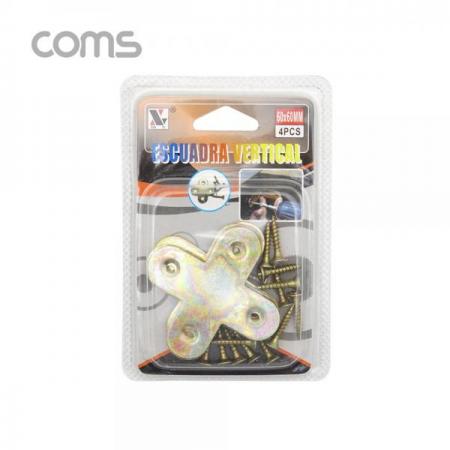 디바이스마트,기계/제어/로봇/모터 > 원자재/DIY 기타 > DIY 부속품,Coms,평철(십자) 4pcs / 60mm X 60mm / 나사못 포함 / +자 [ID333],Coms 평철(십자) 4pcs / 60mm X 60mm / 나사못 포함 / +자