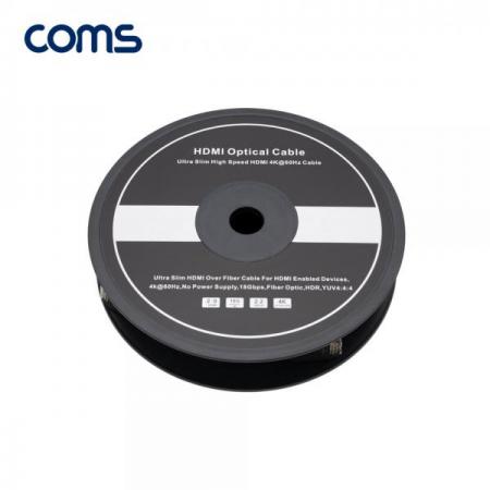 디바이스마트,케이블/전선 > 영상/음향 케이블 > HDMI 케이블,Coms,HDMI 2.1 리피터 광케이블 100M / 8K@60Hz, 최대4K@120Hz [ET755],Coms HDMI 2.1 리피터 광케이블 100M / 8K@60Hz/ 최대4K@120Hz
