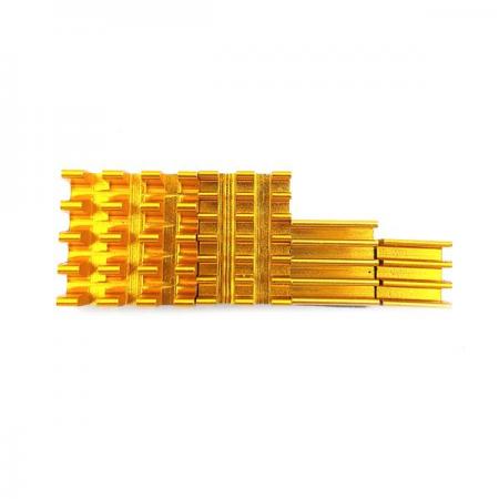 디바이스마트,오픈소스/코딩교육 > 라즈베리파이 > 아답터/방열판/OS/기타,SZH,라즈베리파이4 알루미늄 방열판 4종 - 금색 [RBP-006],라즈베리파이4 전용 알루미늄 방열판 / 라즈베리파이 사용 시 열을 낮추기 위한 용도 / 양면테이프가 부착되어 있습니다.