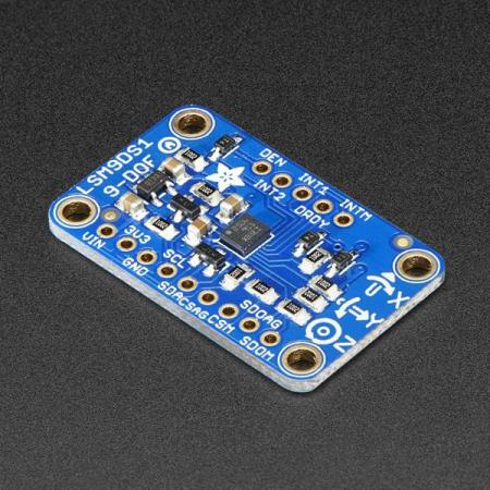 디바이스마트,MCU보드/전자키트 > 센서모듈 > IMU/AHRS(9축 이상),Adafruit,Adafruit 9-DOF Accel/Mag/Gyro+Temp Breakout Board - LSM9DS1 [ada-3387],Arduino 호환 / 3축 가속도계, 3축 지자계, 3축 자이로스코프가능 센서 /  LSM9DS1을 탑재 / I2C와 SPI인터페이스를 이용