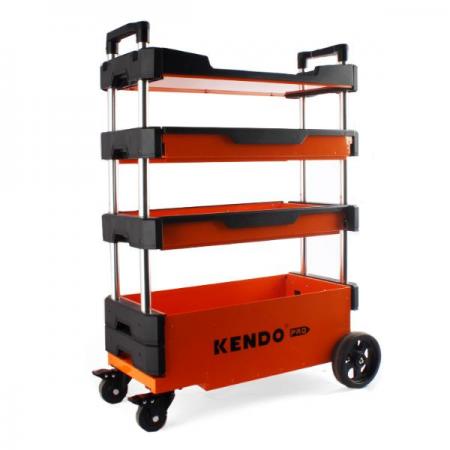 디바이스마트,공구함/작업대/엔클로저 > 공구함/부품함 > 이동공구함 > 기타 이동공구함,KENDO,접이식 이동 철제 공구함 [K90333],외관 사이즈: 700mm(W) x 380mm(D)x535(접었을경우)/900(확장시)mm(H) / 20Kg / 용도: 이동식 공구보관