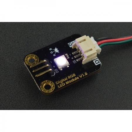 디바이스마트,MCU보드/전자키트 > 디스플레이 > LED,DFROBOT,Gravity: Digital RGB LED Module [DFR0605],탁월한 디스플레이 성능, 고품질 고휘도 WS2812 REB LED / 높은 호환성 / 입력 전압 : 3.3V ~ 5.5V