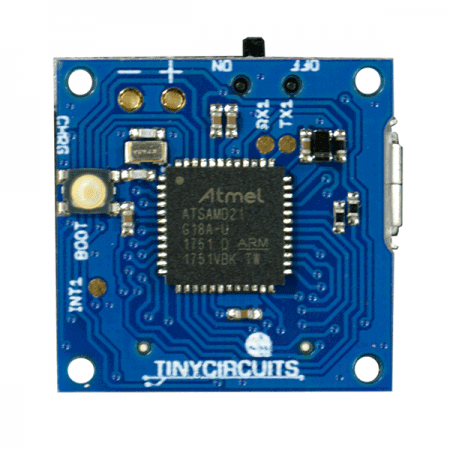 디바이스마트,오픈소스/코딩교육 > 파이썬/IoT 개발 보드 > TINYDUINO,TinyCircuits,TINYZERO PROCESSOR BOARD [ASM2021-R],기존 Tinyduino의 업그레이드(성능향상 및 기능추가) 버전 / Atmel SAMD21 32비트 ARM Cortex M0+ 프로세서 기반 / Micro5P USB 포트 / 가속도센서 미포함 버전