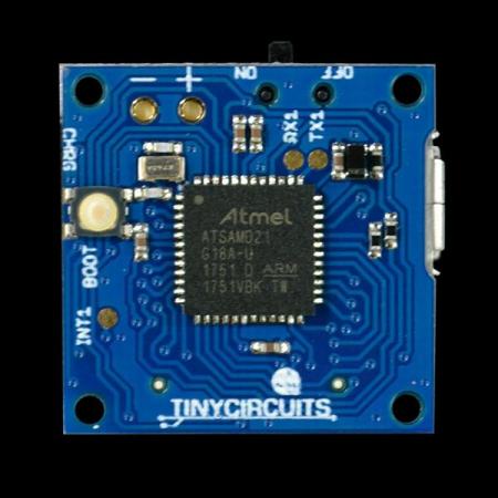 디바이스마트,오픈소스/코딩교육 > 파이썬/IoT 개발 보드 > TINYDUINO,TinyCircuits,TINYZERO PROCESSOR BOARD with accelerometer [ASM2021-R-A],기존 Tinyduino의 업그레이드(성능향상 및 기능추가) 버전 / Atmel SAMD21 32비트 ARM Cortex M0+ 프로세서 기반 / Micro5P USB 포트 / 가속도센서 포함 버전