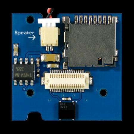 디바이스마트,오픈소스/코딩교육 > 파이썬/IoT 개발 보드 > TINYDUINO,TinyCircuits,MICROSD / AUDIO TINYSHIELD [ASD2205-R],TinyScreen+ 전용(TinyDuino, TinyZero 호환 불가) / TinyScreen+ 제품으로 비디오를 시청하기 위한 소리/저장공간 확장보드