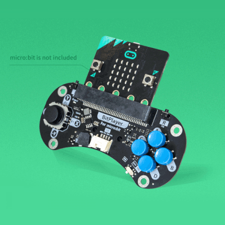 디바이스마트,오픈소스/코딩교육 > Micro:Bit > 마이크로비트 확장/변환보드,TinkerGen,마이크로비트 무선 컨트롤 확장 보드 - 비트 플레이어 [114991857],플러그 앤 플레이 / 내장 진동 모터 / 내장 스피커 / 확장 용 I2C Grove 포트 / Microsoft Makecode 및 microPython 완벽 지원