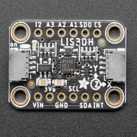디바이스마트,MCU보드/전자키트 > 센서모듈 > 가속도/자이로/지자기센서 > 가속도센서,Adafruit,LIS3DH 3축 가속도 센서 / Adafruit LIS3DH Triple-Axis Accelerometer (+-2g/4g/8g/16g) [ada-2809],LIS3DH  기반 3 축 가속도계 /  I2C, SPI 인터페이스 / 3.3V 레귤레이터와 레벨 쉬프트 회로가 있어 Arduino 또는 마이크로 컨트롤러 사용가능