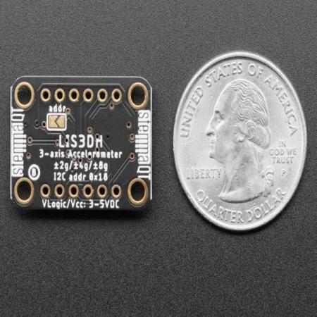 디바이스마트,MCU보드/전자키트 > 센서모듈 > 가속도/자이로/지자기센서 > 가속도센서,Adafruit,LIS3DH 3축 가속도 센서 / Adafruit LIS3DH Triple-Axis Accelerometer (+-2g/4g/8g/16g) [ada-2809],LIS3DH  기반 3 축 가속도계 /  I2C, SPI 인터페이스 / 3.3V 레귤레이터와 레벨 쉬프트 회로가 있어 Arduino 또는 마이크로 컨트롤러 사용가능