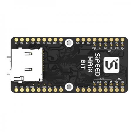디바이스마트,MCU보드/전자키트 > 인공지능/임베디드/산업용 > 인공지능/머신러닝 > 인공지능 개발보드/모듈/키트,Seeedstudio,Sipeed MAix BiT for RISC-V AI+IoT [102991150],M1 크기의 2배, 1x2인치, 브레드보드 친화적이며 SMT가능 / 코어 전압 조정 가능 0.8V ~ 1.2V, 오버 클럭에서 800MHz까지