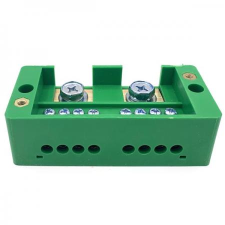 디바이스마트,커넥터/PCB > 터미널블럭 > 단자대 타입 > 전원 분배 단자대,,전원분배 단자대 / 터미널블럭 (입력2, 출력8)[SZH-CP003],전원분배 터미널 블럭 / FJ6/JHD-1 시리즈 / 전압:660V / 전류: 30A (각 회로당)  /  2Pin (in), 8Pin (out)