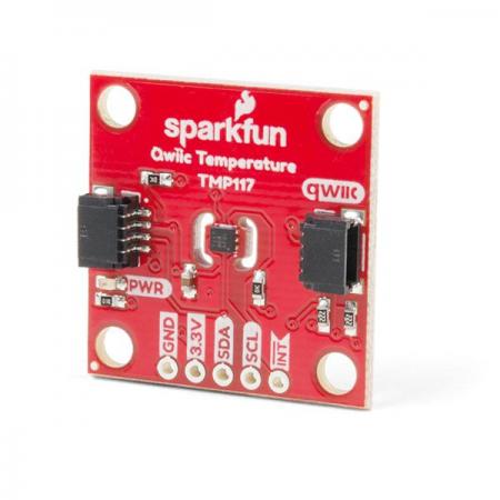 디바이스마트,MCU보드/전자키트 > 센서모듈 > 온도/습도 > 온도센서,SparkFun,SparkFun High Precision Temperature Sensor - TMP117 (Qwiic) [SEN-15805],TMP117 고정밀 온도센서 (0.0078 °C,16 비트 분해능)  / 작동 전압 범위:1.8 ~ 5.5V / 작동 온도 범위: -55 °C ~ + 150 °C / I2C 인터페이스 사용 (Qwiic 지원) / 온도제한 및 시스템보정을 위한 디지털 오프셋 포함
