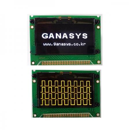 디바이스마트,LED/LCD > LCD 캐릭터/그래픽 > 캐릭터 LCD,가나시이스,LEG128642-Y56,2.42 inch, 128x64 dot Graphic OLED, Yellow Color Characters, Outline: 75 x 52.7 x 8mm, View Area: 57mm x 29.5mm, 8-bit 6800/8080 parallel, 4-wire SPI, I2C Interface 지원, 3.3V ~ 5.5V 동작전압, -40oC ~ 70oC 동작온도