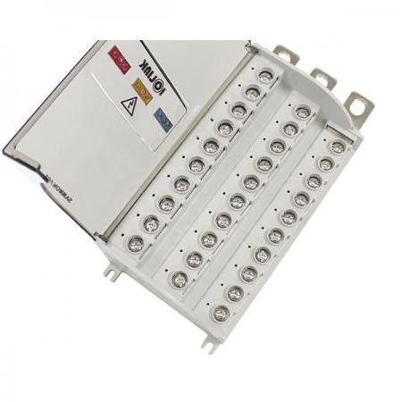 디바이스마트,커넥터/PCB > 터미널블럭 > 단자대 타입 > 전원 분배 단자대,IOLINK,전원분배블럭 BPD35-M5R,부스바(BUS-bar) 사용환경에 적합한 차단기 직결형 전원분배블럭