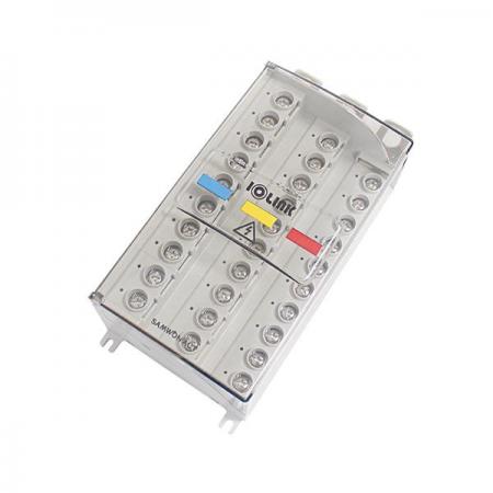 디바이스마트,커넥터/PCB > 터미널블럭 > 단자대 타입 > 전원 분배 단자대,IOLINK,전원분배블럭 BPD35-M5L,부스바(BUS-bar) 사용환경에 적합한 차단기 직결형 전원분배블럭