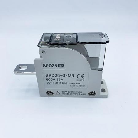 디바이스마트,커넥터/PCB > 터미널블럭 > 단자대 타입 > 전원 분배 단자대,IOLINK,전원분배블럭 SPD25-3*M5,차단기 직결형 Screw식 전원분배블럭