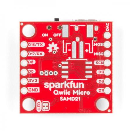 디바이스마트,MCU보드/전자키트 > 프로세서/개발보드 > ARM > Cortex-M0+,SparkFun,SparkFun Qwiic Micro - SAMD21 Development Board [DEV-15423],초소형 마이크로 컨트롤러 / Qwiic 보드 호환 / ARM Cortex M0+ / 32비트 /  48MHz / 256KB 플래시 메모리 / 1mm 피치, 4핀 JST커넥터 사용
