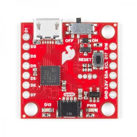 디바이스마트,MCU보드/전자키트 > 프로세서/개발보드 > ARM > Cortex-M0+,SparkFun,SparkFun Qwiic Micro - SAMD21 Development Board [DEV-15423],초소형 마이크로 컨트롤러 / Qwiic 보드 호환 / ARM Cortex M0+ / 32비트 /  48MHz / 256KB 플래시 메모리 / 1mm 피치, 4핀 JST커넥터 사용