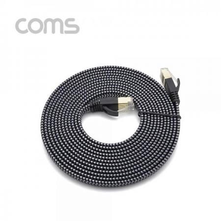 디바이스마트,컴퓨터/모바일/가전 > 네트워크/케이블/컨버터/IOT > 데이터/통신 관련 케이블 > 랜 케이블,Coms,랜케이블(Direct/Cat#7/플랫형) - 3M / Black [BT900],랜케이블(Direct/Cat#7/플랫형) - 3M / Black