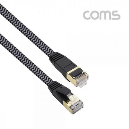 디바이스마트,컴퓨터/모바일/가전 > 네트워크/케이블/컨버터/IOT > 데이터/통신 관련 케이블 > 랜 케이블,Coms,랜케이블(Direct/Cat#7/플랫형) - 3M / Black [BT900],랜케이블(Direct/Cat#7/플랫형) - 3M / Black