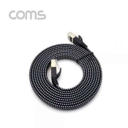 디바이스마트,컴퓨터/모바일/가전 > 네트워크/케이블/컨버터/IOT > 데이터/통신 관련 케이블 > 랜 케이블,Coms,랜케이블(Direct/Cat#7/플랫형) - 2M / Black [BT899],랜케이블(Direct/Cat#7/플랫형) - 2M / Black