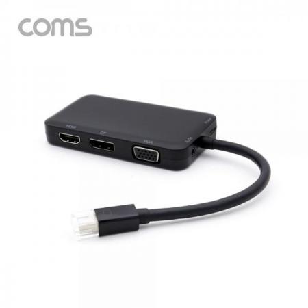 디바이스마트,케이블/전선 > 영상/음향 케이블 > HDMI/DVI 케이블,Coms,디스플레이 포트(Mini) 컨버터 4 in 1 / Mini DP to VGA/HDMI/DP/DVI/Audio/Micro 5p [CT364],디스플레이 포트(Mini) 컨버터 4 in 1 / Mini DP to VGA/HDMI/DP/DVI/Audio/Micro 5p