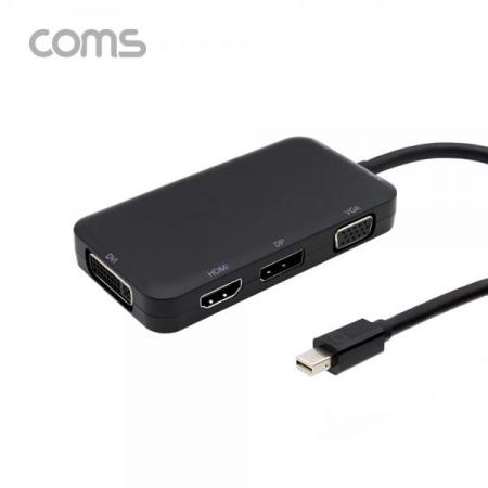 디바이스마트,케이블/전선 > 영상/음향 케이블 > HDMI/DVI 케이블,Coms,디스플레이 포트(Mini) 컨버터 4 in 1 / Mini DP to VGA/HDMI/DP/DVI/Audio/Micro 5p [CT364],디스플레이 포트(Mini) 컨버터 4 in 1 / Mini DP to VGA/HDMI/DP/DVI/Audio/Micro 5p