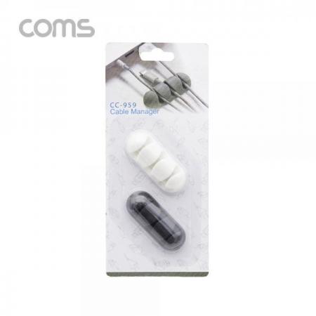 디바이스마트,컴퓨터/모바일/가전 > 네트워크/케이블/컨버터/IOT > 네트워크 자재/공구/타이 > 케이블타이/몰드,Coms,케이블 오거나이저 (Black, White) / 2pcs [BT888],케이블 오거나이저 (Black/ White) / 2pcs