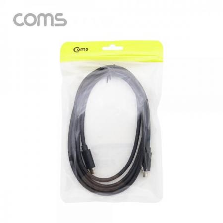 디바이스마트,케이블/전선 > USB 케이블 > 데이터케이블(MM) > USB 3.1 C타입 케이블,Coms,USB 3.1(Type-C) 케이블 C to C (M/M) 2m [BT853],USB 3.1(Type-C) 케이블 C to C (M/M) 2m
