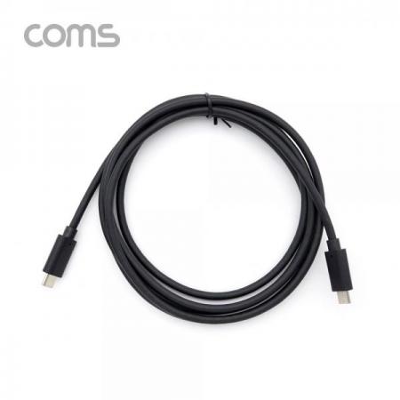 디바이스마트,케이블/전선 > USB 케이블 > 데이터케이블(MM) > USB 3.1 C타입 케이블,Coms,USB 3.1(Type-C) 케이블 C to C (M/M) 2m [BT853],USB 3.1(Type-C) 케이블 C to C (M/M) 2m