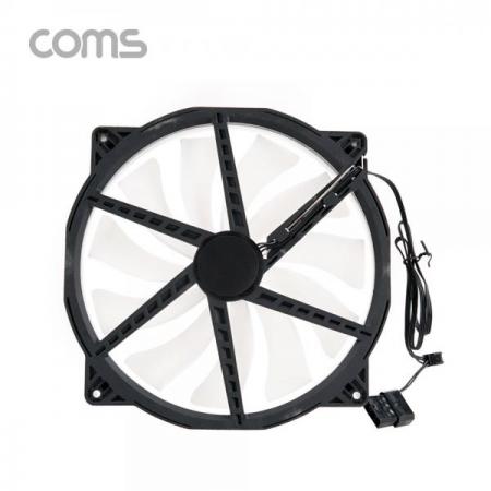 디바이스마트,컴퓨터/모바일/가전 > 컴퓨터 부품 > 쿨러/튜닝용품 > 케이스 쿨러,Coms,쿨러 CASE / 200mm / Rainbow LED / Cooler [BT897],쿨러 CASE / 200mm / Rainbow LED / Cooler