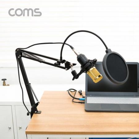 디바이스마트,컴퓨터/모바일/가전 > CCTV/프로젝터/영상장비 > 영상 관련 액세서리,Coms,콘덴서 마이크 세트 / 탁상 거치용 / 스탠드 / 팝 스크린 / 레코딩 / 방송 [BT920],콘덴서 마이크 세트 / 탁상 거치용 / 스탠드 / 팝 스크린 / 레코딩 / 방송