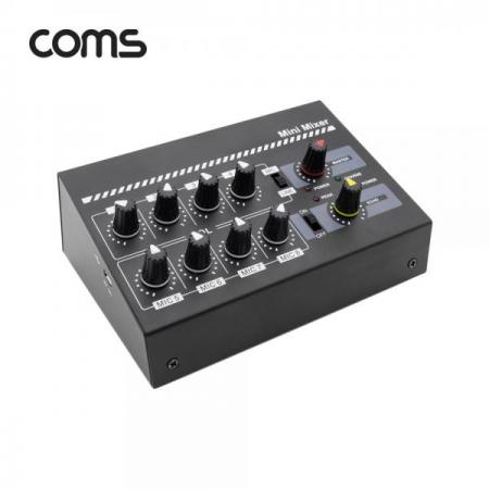 디바이스마트,컴퓨터/모바일/가전 > 음향ㆍ영상ㆍ카메라 > 앰프/리시버 > 기타 액세서리,Coms,8채널 미니 마이크 믹서 / 배터리내장 / 휴대가능 [BB211],8채널 미니 마이크 믹서 / 배터리내장 / 휴대가능