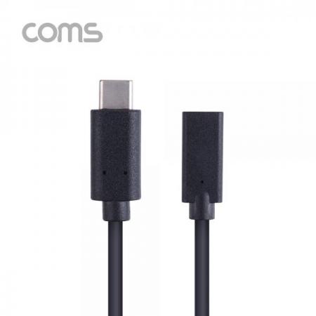 디바이스마트,케이블/전선 > USB 케이블 > 데이터케이블(MM) > USB 3.1 C타입 케이블,Coms,USB 3.1 Type-C Gen2 케이블 C to C (M/F) / 1m [BB321],USB 3.1 Type-C Gen2 케이블 C to C (M/F) / 1m