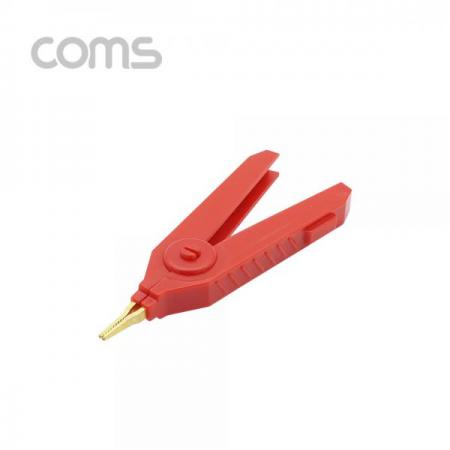 디바이스마트,스위치/부저/전기부품 > 지원부품 > 집게클립,Coms,악어 클립, 적색(Red) - 1개 [BB252],악어 클립/ 적색(Red) - 1개