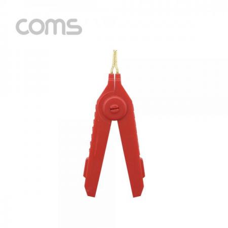 디바이스마트,스위치/부저/전기부품 > 지원부품 > 집게클립,Coms,악어 클립, 적색(Red) - 1개 [BB252],악어 클립/ 적색(Red) - 1개