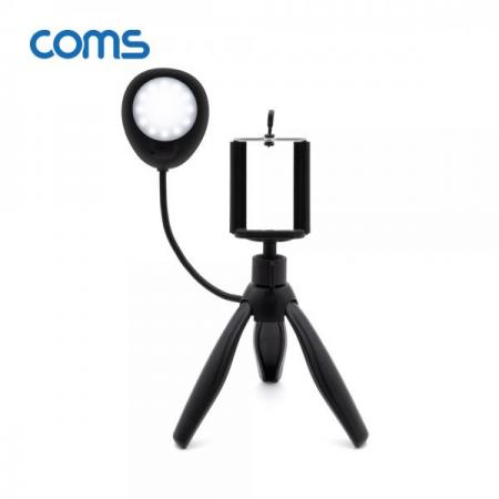 디바이스마트,컴퓨터/모바일/가전 > 스마트폰/스마트기기 > 모바일 주변기기 > 셀카봉/셀카렌즈,Coms,스마트폰 미니 삼각대 링 라이트 [BT908],스마트폰 미니 삼각대 링 라이트