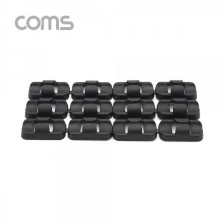 디바이스마트,컴퓨터/모바일/가전 > 네트워크/케이블/컨버터/IOT > 네트워크 자재/공구/타이 > 케이블타이/몰드,Coms,케이블 오거나이저(홀더형) / Black / 12pcs / 케이블 정리기 [BT887],케이블 오거나이저(홀더형) / Black / 12pcs / 케이블 정리기