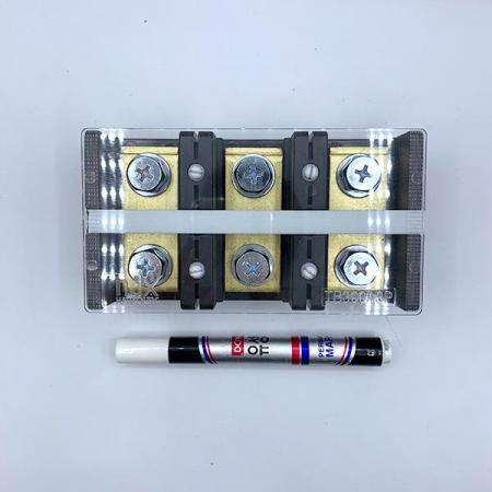 디바이스마트,커넥터/PCB > 터미널블럭 > 단자대 타입 > 고정식 단자대,한영넉스,단자대-HYT-3003,한영넉스 고정식 단자대 / HYT series / 전압: 600V / 전류: 300A / 볼트사이즈:M10 / pitch:51.5mm / 3핀