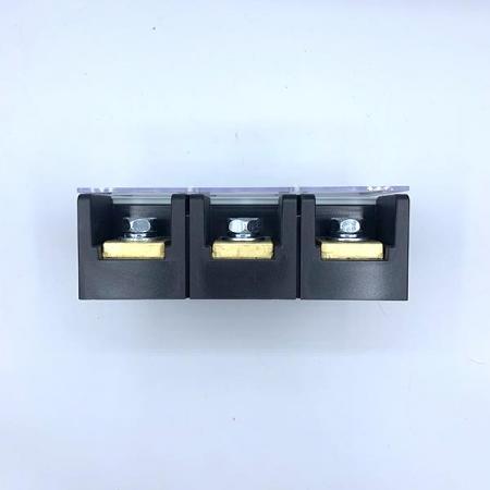 디바이스마트,커넥터/PCB > 터미널블럭 > 단자대 타입 > 고정식 단자대,한영넉스,단자대-HYT-3003,한영넉스 고정식 단자대 / HYT series / 전압: 600V / 전류: 300A / 볼트사이즈:M10 / pitch:51.5mm / 3핀