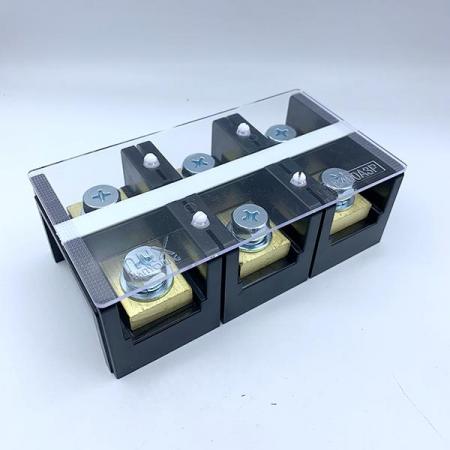 디바이스마트,커넥터/PCB > 터미널블럭 > 단자대 타입 > 고정식 단자대,한영넉스,단자대-HYT-4003,한영넉스 고정식 단자대 / HYT series / 전압: 600V / 전류: 400A / 볼트사이즈:M10 / pitch:51.5mm / 3핀